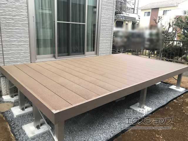 群馬県館林市ののウッドデッキ マージウッドデッキ 施工例