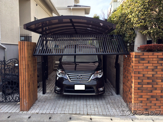 茨城県守谷市ののカーゲート オーバードア S2型 電動式 施工例