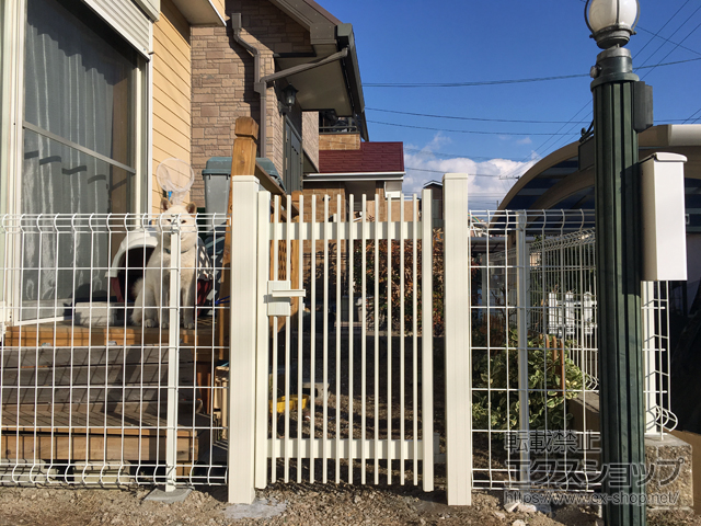 兵庫県神戸市のの門扉 ハイ千峰 片開き 柱使用 施工例