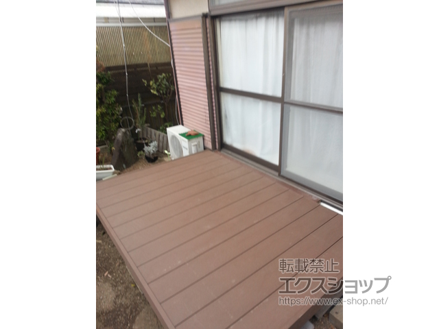 大阪府羽曳野市ののウッドデッキ マージウッドデッキ 施工例