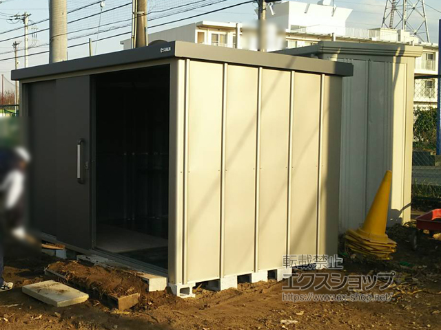 埼玉県新座市のの物置・屋外倉庫 エスケーエイト SK8-180 一般型 3000×2000×1940 SK8-180-GK 施工例