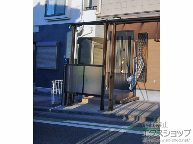 大阪府羽曳野市ののテラス屋根 ヴェクターテラス F型 テラスタイプ 単体 積雪〜20cm対応 施工例