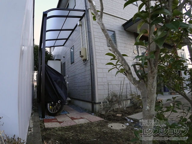 宮城県仙台市ののテラス屋根 プレシオステラス R型 テラスタイプ 単体 積雪〜20cm対応 施工例