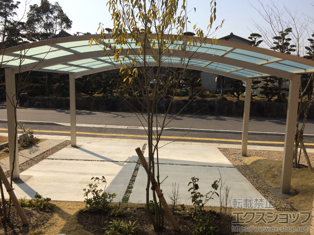 福岡県糸島市ののカーポート レイナツインポートグラン　積雪〜20cm対応 施工例