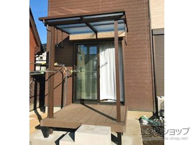 茨城県水戸市ののテラス屋根 サザンテラス (フレーム仕様) テラスタイプ 単体 施工例