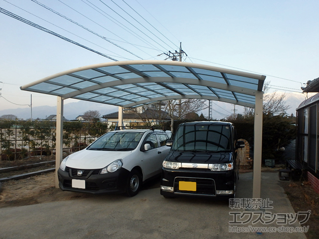 長野県駒ヶ根市ののカーポート レイナツインポートグラン　積雪〜20cm対応 施工例