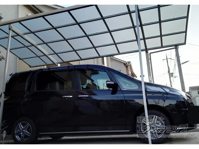 兵庫県神戸市のYKKAPのカーポート レイナポートグラン 積雪〜20cm対応 施工例