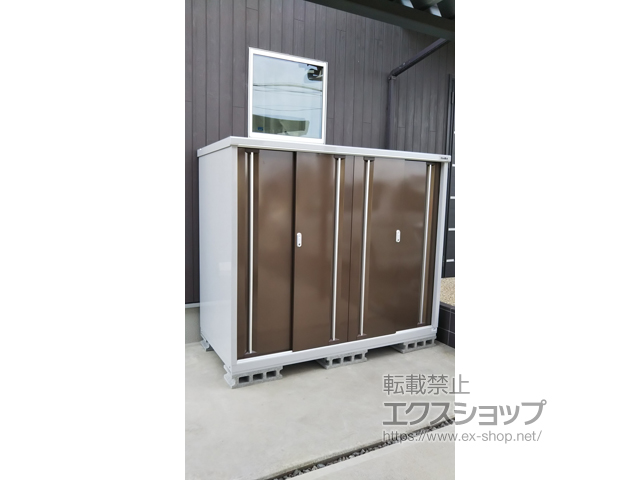 福岡県筑後市のの物置・屋外倉庫 シンプリー 一般型 1940×905×1603 MJX-199D-P-TB 施工例