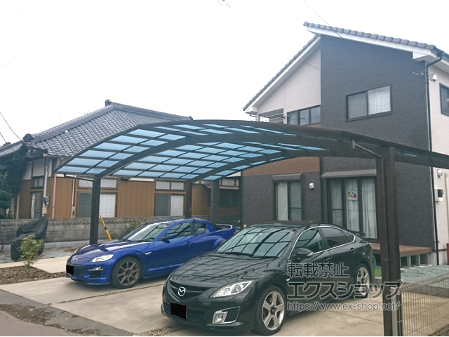 茨城県つくば市ののカーポート レイナトリプルポートグラン　積雪〜20cm対応 施工例