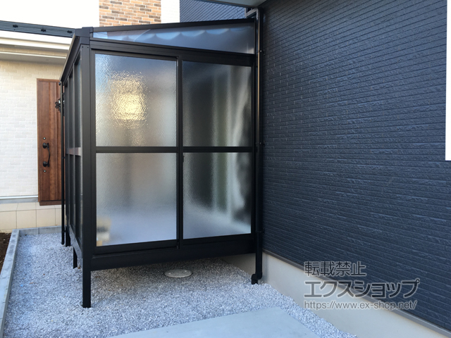 東京都町田市ののテラス囲い・サンルーム サニージュ F型 床納まり ランマ無 積雪〜20cm対応 施工例