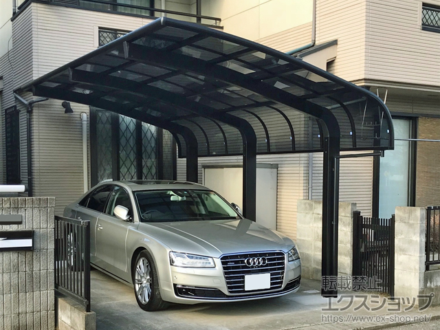 東京都青梅市のLIXIL リクシル（トステム）のカーポート テールポートシグマIII 1500 積雪〜50cm対応 施工例