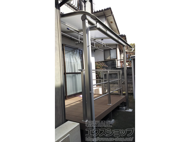 広島県福山市ののウッドデッキ リウッドデッキ 200 施工例