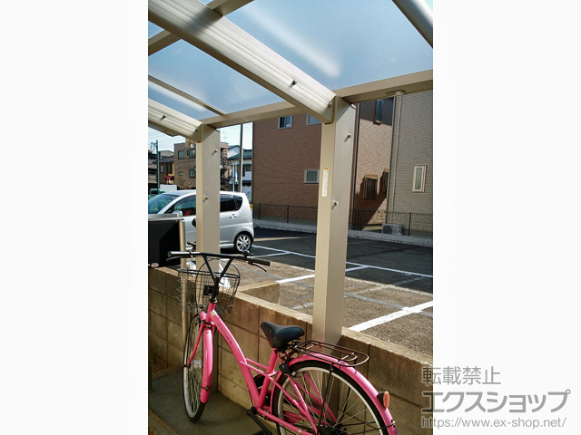 埼玉県川口市ののサイクルポート・駐輪場 レイナポートグランミニ 積雪〜20cm対応 施工例
