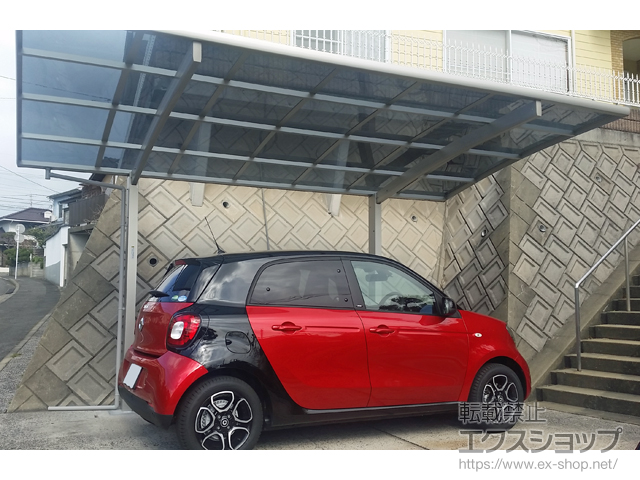 福岡県北九州市ののカーポート プレシオスポート 積雪〜20cm対応 施工例