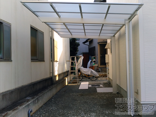 静岡県伊豆の国市ののカーポート ソリッドポート 積雪〜20cm対応 施工例