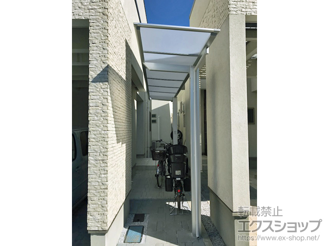 東京都練馬区ののサイクルポート・駐輪場 ネスカFミニ (フラットスタイル) 積雪〜20cm対応 施工例