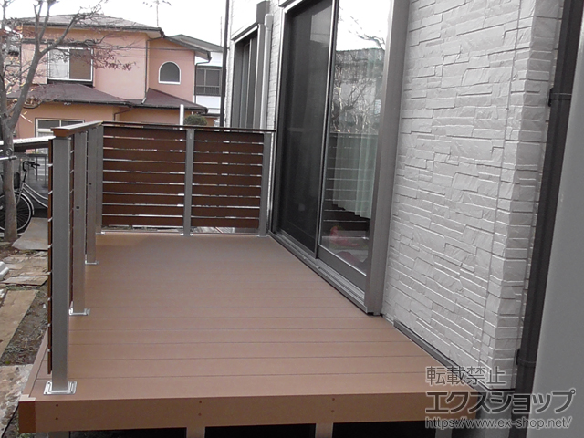 千葉県千葉市ののウッドデッキ リウッドデッキ 200 施工例