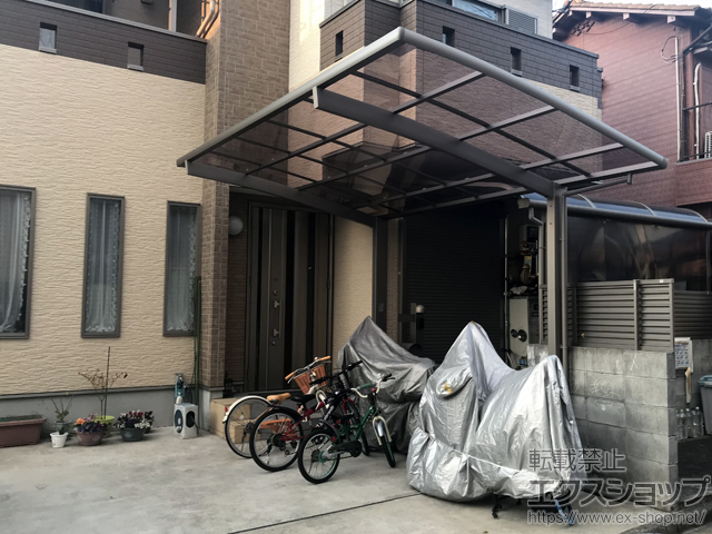 京都府八幡市ののカーポート ネスカR (ラウンドスタイル) 積雪〜20cm対応 施工例