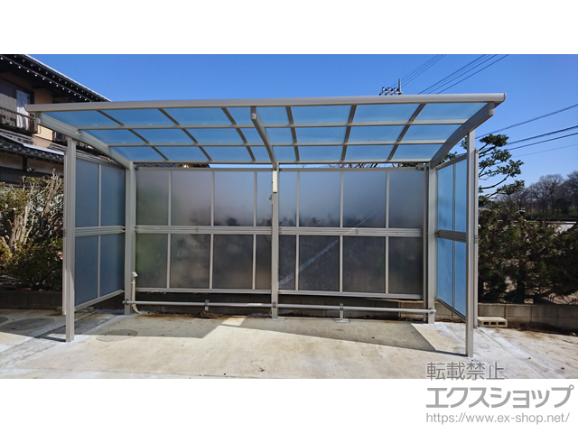 埼玉県川越市ののサイクルポート・駐輪場 レイナパークグラン 積雪〜20cm対応 施工例