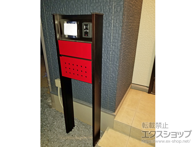 茨城県結城市のの機能門柱・ポスト ルシアスポストユニット BN01型 施工例