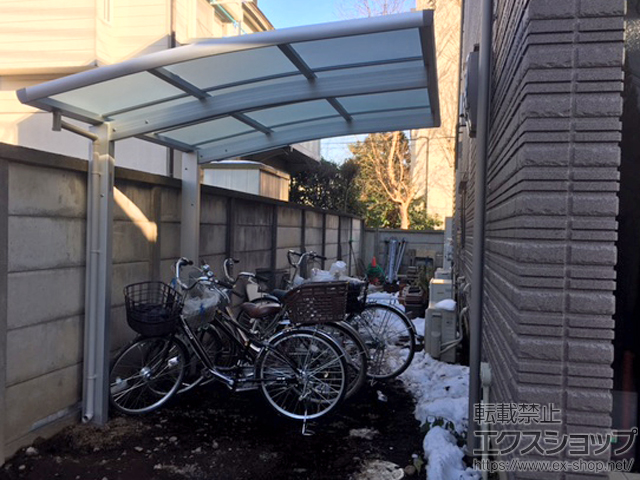 東京都小平市ののサイクルポート・駐輪場 レイナポートグランミニ 積雪〜20cm対応 施工例