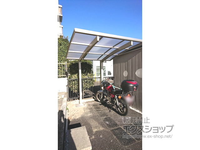 埼玉県所沢市ののサイクルポート・駐輪場 プレシオスポート ミニ 積雪〜20cm対応 施工例