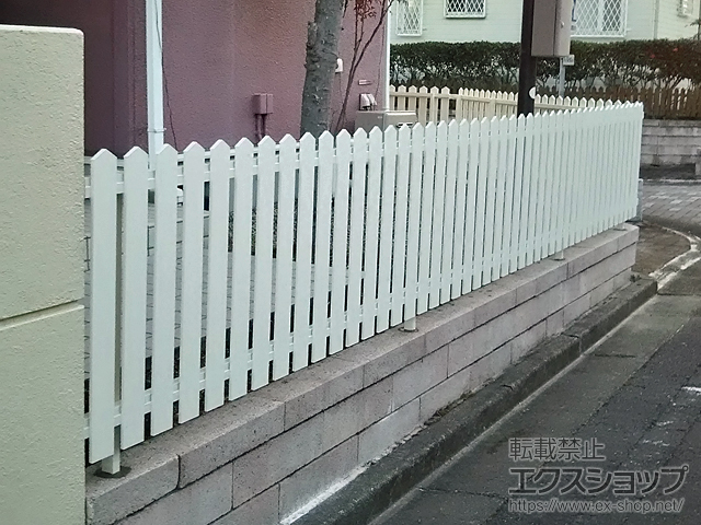 愛知県小牧市ののフェンス・柵 レスティンフェンス7型 自由柱 施工例