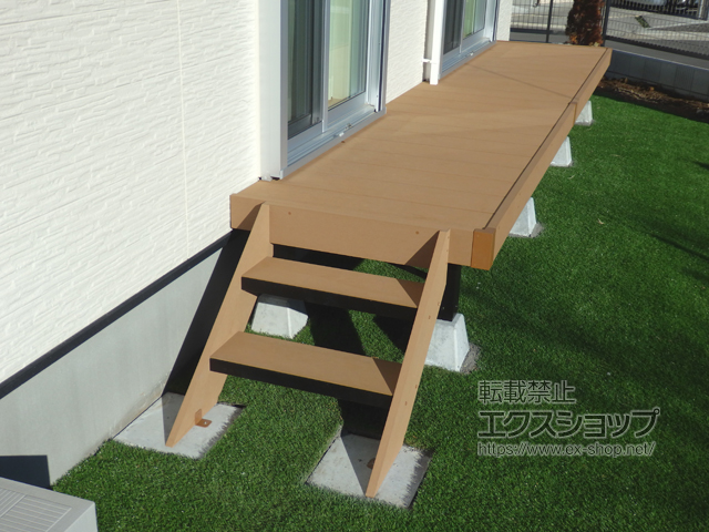 千葉県印西市ののウッドデッキ リウッドデッキ 200 施工例