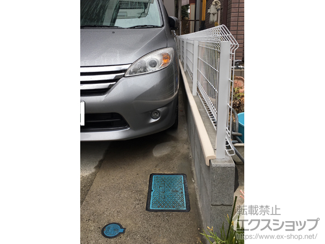 神奈川県大和市ののフェンス・柵 メッシュフェンス G10-R 施工例