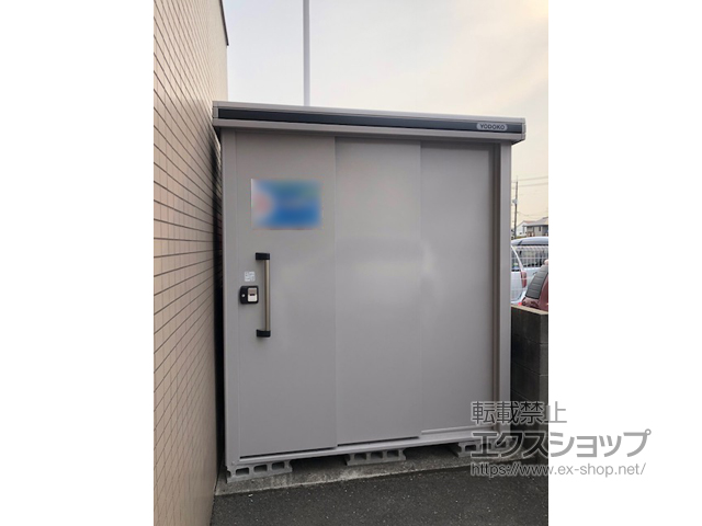 岡山県岡山市のの物置・屋外倉庫 エルモ 一般型 1870×1870×2118 LMD-1818-CB 施工例