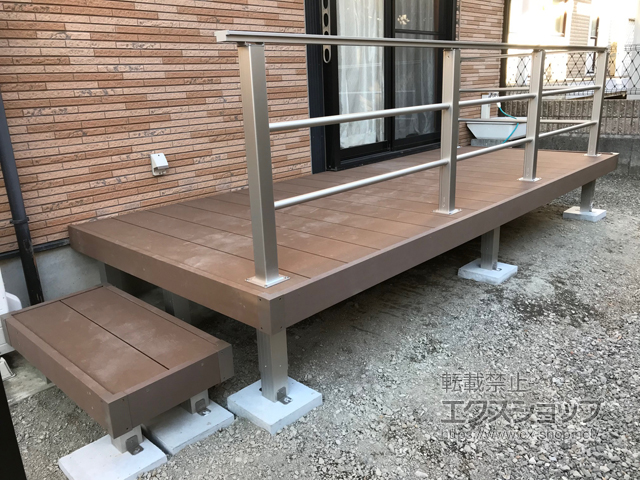 静岡県沼津市ののウッドデッキ マージウッドデッキ 施工例