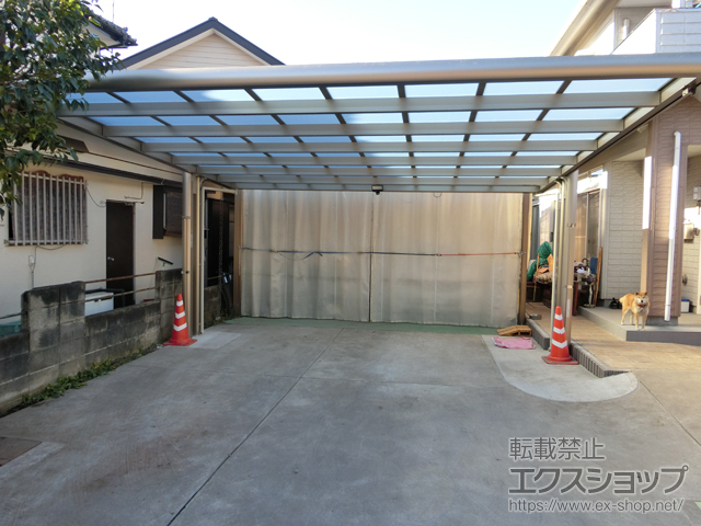 栃木県宇都宮市ののカーポート 4G フォーグワイド 積雪〜20cm対応 施工例