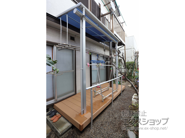 千葉県四街道市ののテラス屋根 ヴェクターテラス F型 テラスタイプ 単体 積雪〜20cm対応 施工例