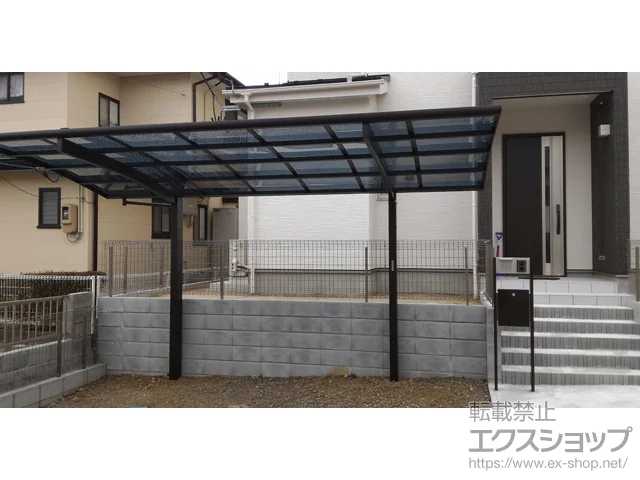宮城県仙台市のYKKAPのカーポート レイナポートグラン 積雪〜20cm対応 施工例