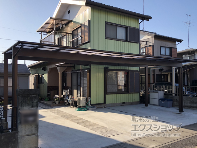 茨城県古河市ののカーポート エフルージュ トリプル 積雪〜20cm対応 施工例