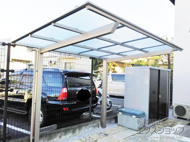 東京都中野区ののサイクルポート・駐輪場 ネスカFミニ (フラットスタイル) 積雪〜20cm対応 施工例