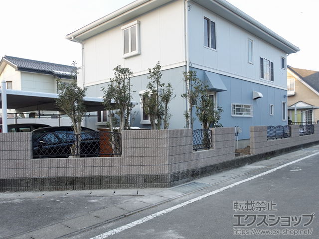 群馬県高崎市ののフェンス・柵 キャスモア1型 フリー支柱タイプ 施工例