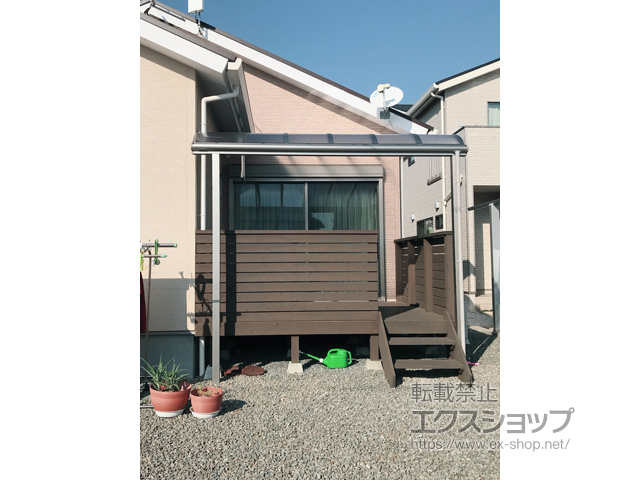 宮崎県宮崎市ののテラス屋根 ヴェクターテラス R型 テラスタイプ 単体 積雪〜20cm対応 施工例