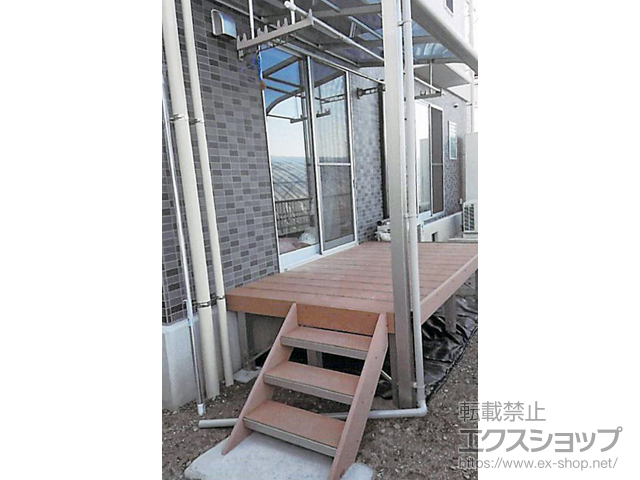 鹿児島県鹿児島市ののウッドデッキ リウッドデッキ 200 施工例