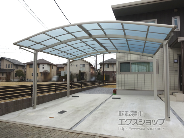 群馬県群馬県邑楽郡板倉町ののカーポート レイナツインポートグラン　積雪〜20cm対応 施工例