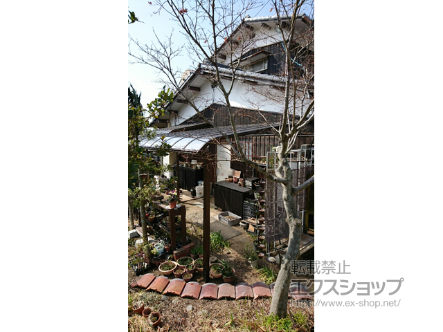 香川県三豊市ののテラス屋根 ヴェクターテラス R型 テラスタイプ 単体 積雪〜20cm対応 施工例