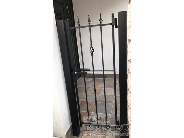 神奈川県横浜市のの門扉 ラフィーネ門扉2型 片開き 柱使用 施工例