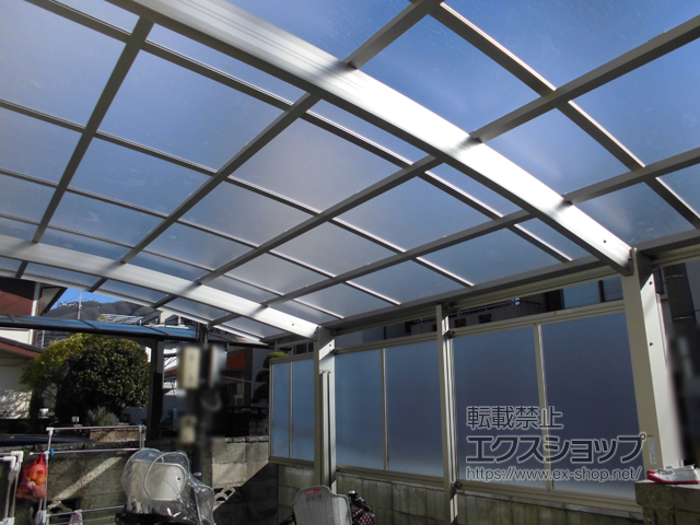 大阪府八尾市ののカーポート レイナポートグラン　積雪〜20cm対応 施工例