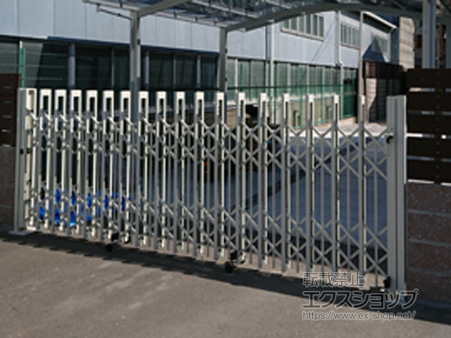 大阪府八尾市ののカーゲート アルシャインII PG型R(ペットガード) Aタイプ ノンレール 片開き 390S 施工例