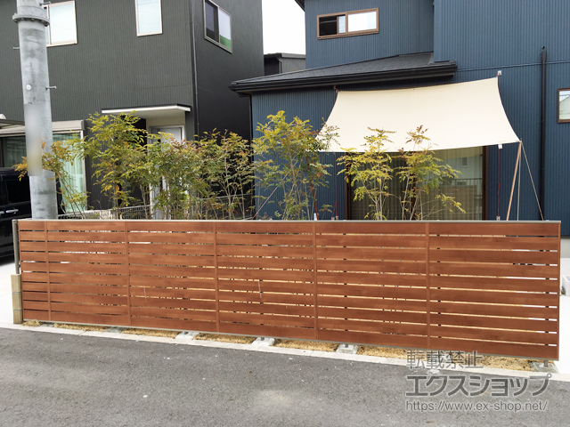 兵庫県加古川市ののフェンス・柵 ジオーナフェンスYS型 フリーポールタイプ 施工例