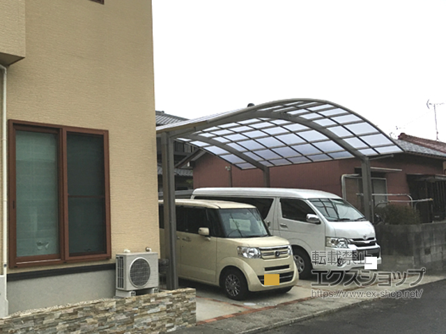 愛知県春日井市のLIXIL リクシル（トステム）のカーポート リベルポートシグマIII 3台用 積雪〜20cm対応 施工例