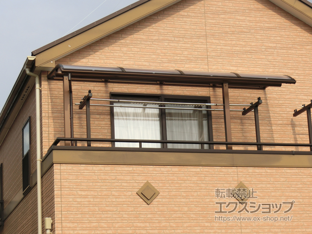 愛知県豊田市ののバルコニー・ベランダ屋根 プレシオステラス R型 屋根タイプ 単体 積雪〜20cm対応 施工例