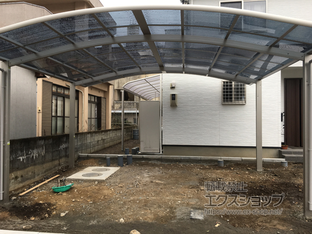 大分県佐伯市ののカーポート レイナツインポートグラン　積雪〜20cm対応 施工例