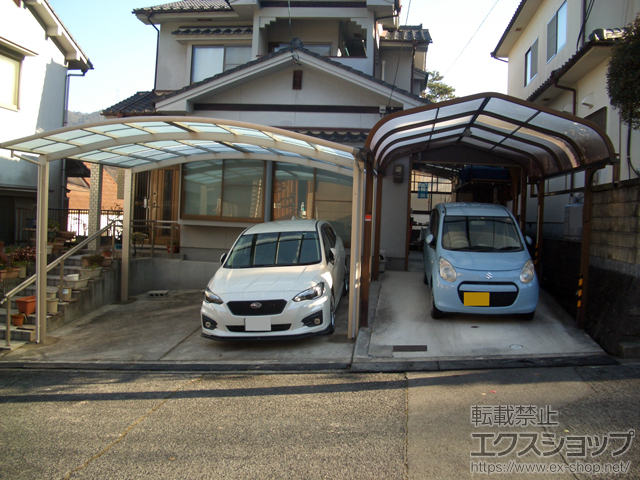 広島県広島市ののカーポート レイナツインポートグラン　積雪〜20cm対応 施工例