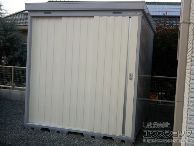 熊本県人吉市のの物置・屋外倉庫 ネクスタ 一般型 2210×2210×2375 NXN-48H-FW 施工例